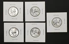 Five Washington Silver Quarters Lot / all 1962   Lot BC106