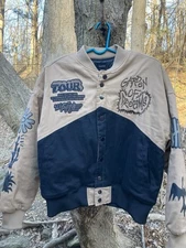 Pac Sun Bomber Jacket Garden Of Dreams Tour Embroidered Streetwear Men’s Small