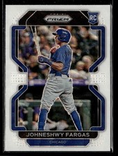 2022 Panini Prizm #144 Johneshwy Fargas White Wave Prizm RC