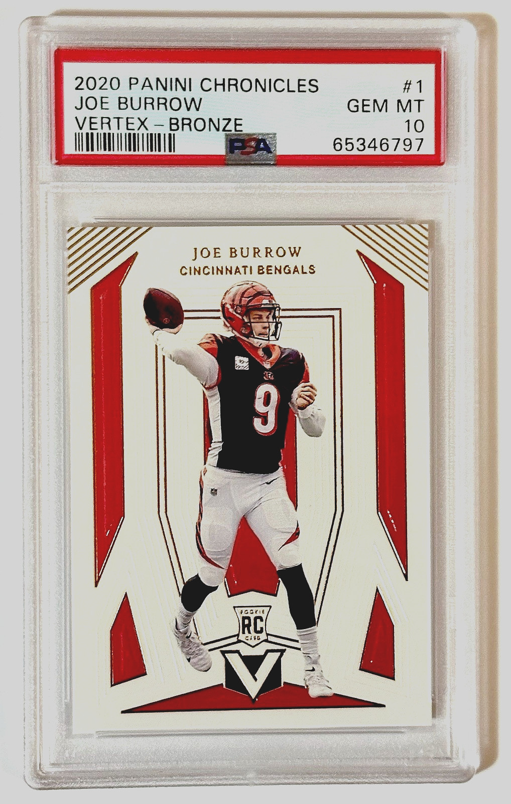 Joe Burrow Panini Chronicles Vertex #V1 Bronze