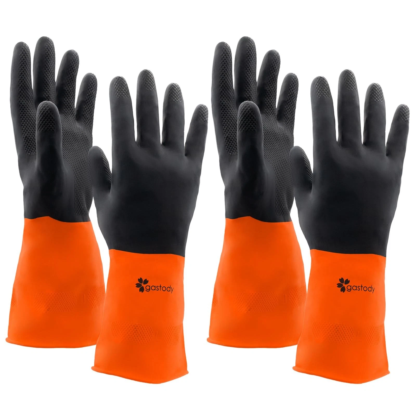 Gloves of 2 Pairs with High Protection for Your Hands Waterproof Latex Glove...