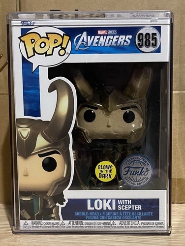 Funko POP! Marvel Avengers - Loki With Scepter #985 - Glow Special Edition + PT