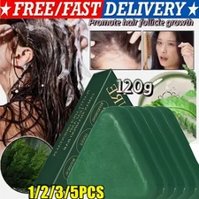 Triangle Shampoo Bar, Natural Seven Green Soap Shampoo, Usman-Grass Shampoo Bar