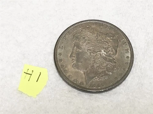 1889 U.S. MORGAN SILVER DOLLAR EXCELLENT CONDITION LOT #H1