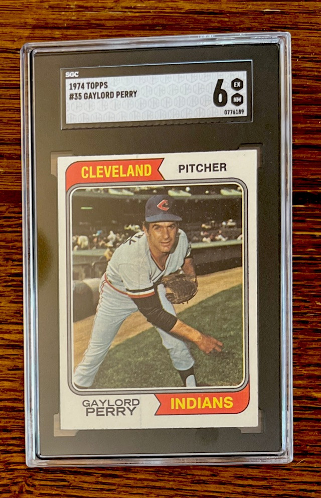 1974 Topps #35 Gaylord Perry PSA 6 Baseball Card