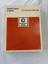 Detroit Diesel Allison Engines V-71 Service Shop Repair Manual Book 6se184 Usa