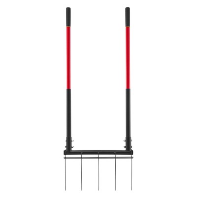 5 Tine Broad Fork Tool Heavy Duty U-Shaped Pitch Fork for Gardening Spading
