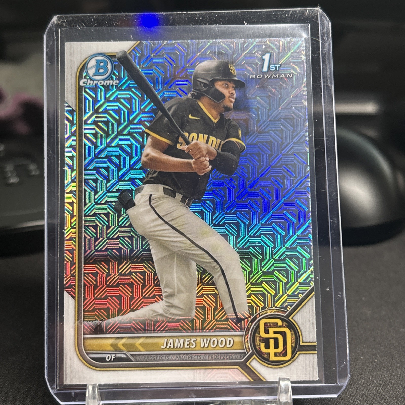 2022 Bowman - Chrome Prospects James Wood #BCP-108 Mojo Refractor (RC)