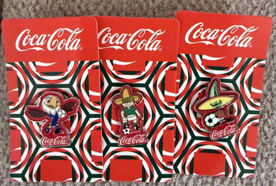 Collection of 3 Coca Cola Pins Mundial 2026 FIFA World Cup