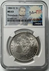1884 CC NGC MS63 ~ Silver Morgan Dollar ~ New Bullion Plus Slab~
