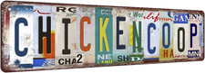 Chicken Coop Signs Chicken Sign Chicken Coop Accessories Vintage Funny Chicken C