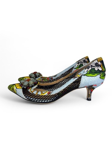DOLCE & GABBANA Spring 2013 Runway Lemon Print Pumps IT38.5 - Picture 6 of 8
