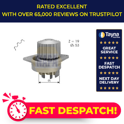 Water Pump fits PEUGEOT 106 Mk2 1.6 96 to 04 NFX(TU5J4) Coolant NAPA 1201A2 New