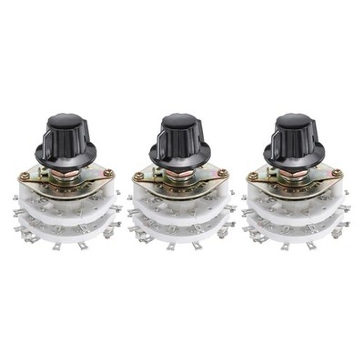3 Stück 4 Pole 4 Position Band Selector 2 Deck für TV Radio Home Maschine