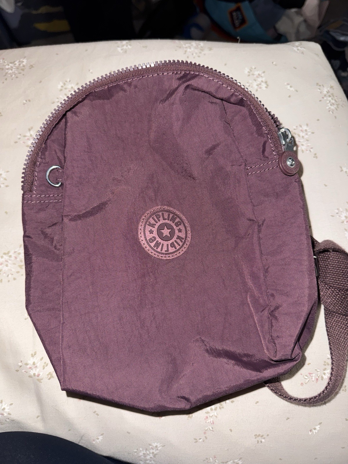 Kipling Purple Backpack Adjustable Strap Zipper C… - image 1