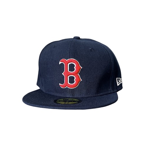 Boston Red Sox 59Fifty New Era Fitted Hat Sz 7 3/8 Classic Navy