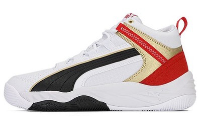 PUMA Rebound Future Evo Mid White Red Team Gold - 374899-08