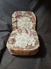 Set Of 7 222 Fifth Gabrielle Cream Square Dinner Plates