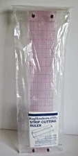 COTTAGE TOOLS RUG HOOKERS STRIP CUTTING RULER FOR CUTTING 3/16" AND 1/4" STRIPS