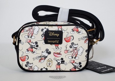  Loungefly Disney Mickey Mouse Sketch Poses Crossbody Bag - New!