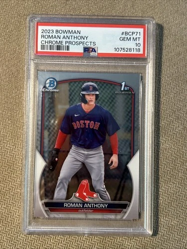 ROMAN ANTHONY 2023 Bowman Chrome 1st Prospects PSA 10 Gem Mint BCP71 Card
