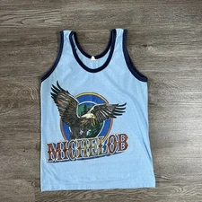 Vintage 70s 80s Beer Michelob Shirt Tank Top Mens Small Cropped Boxy Alcohol USA