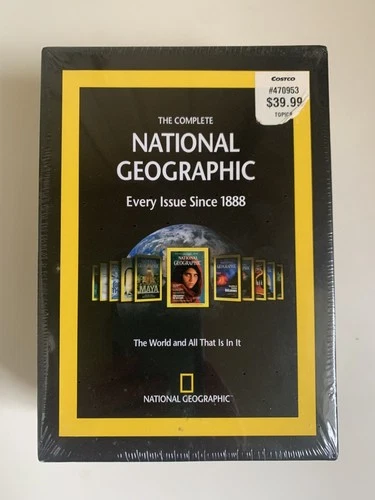 COMPLETE NATIONAL GEOGRAPHIC - EVERY ISSUE SINCE 1888 6-DISC PC DVD-ROM SET, WIN
