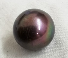 Huge 17mm South Sea Genuine Black Purpleish Round Loose Pearl Undrilled