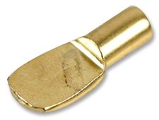 Hafele Shelf support Pin, Flat Spoon-Style, Brass, 5mm  pack of 48, C131