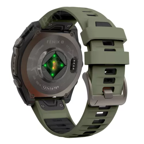 Quick Fit Strap For Garmin Fenix 8 E 7 7X 6 6S 6X 5X 5Plus 3 Silicone Watch Band - Picture 68 of 71
