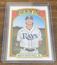 Brent Honeywell Jr. 2021 Topps Heritage High Number Rookie RC #523 Rays
