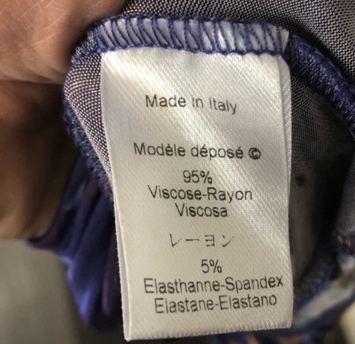 Abito asimmetrico estivo floreale giungla KENZO grande viola midi bodycon vacanza