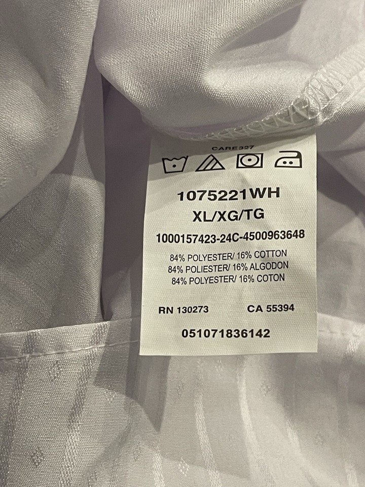 Wrangler Pearl Snap Men’s Sz XL White Striped Western Cowboy Long