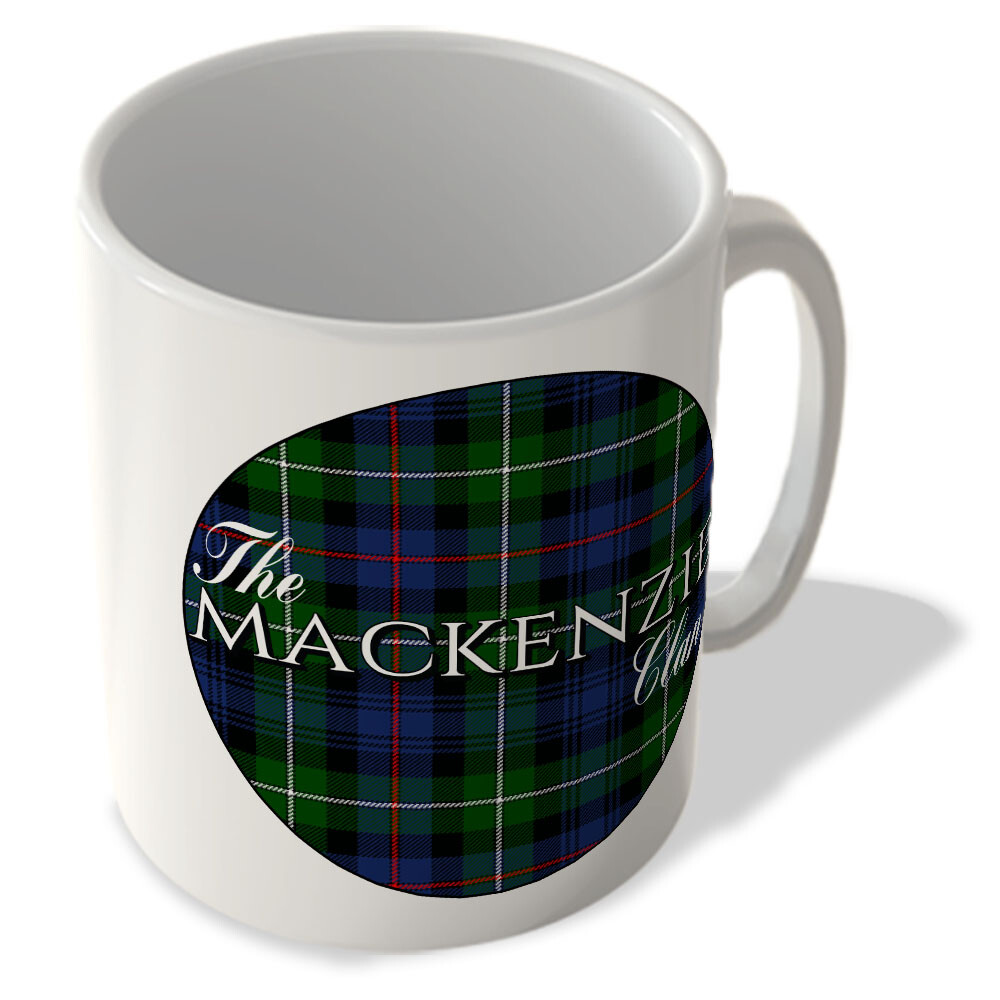 The Mackenzie Clan - Mackenzie Modern Tartan - (Circle Background) - Scottish...