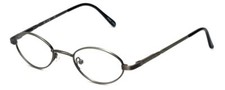 Calabria Flex Collection KIDS 66 Round Reading Glasses 4.50 Pewter Silver Girls