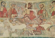 Postal/Impresión: "La Última Cena" por Maestro de La Seu d'Urgell, Museo Episcopal