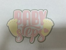 Baby Steps Die Cut Scrapbooking Embellishment