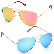 Classic Aviator Sunglasses with Polarized Lens - Timeless Style and Enhanced Eye