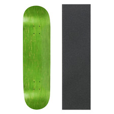 Blank Skateboard Deck - 7,75 pollici - verde macchia con impugnatura Jessup