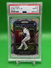 Bobby Witt Jr 2023 Panini Prizm #254 Mojo Prizm RC /25 PSA 10 Royals