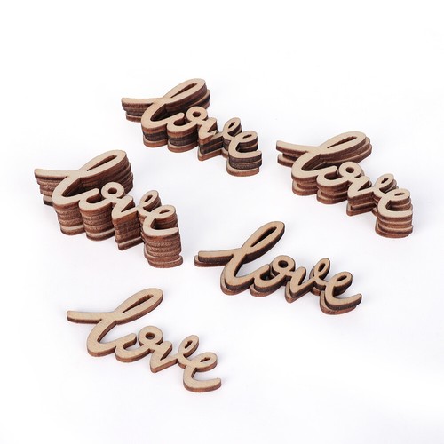Rustic Crafts Accessories Valentine's Day Wooden Love Letters Table Scatter - Picture 7 of 9