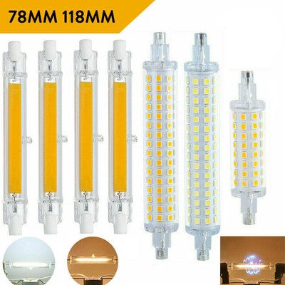 R7S Dimmable Glass Tube Lamp 78mm 118mm 6W 12W 16W 25W COB SMD Type LED Lamps