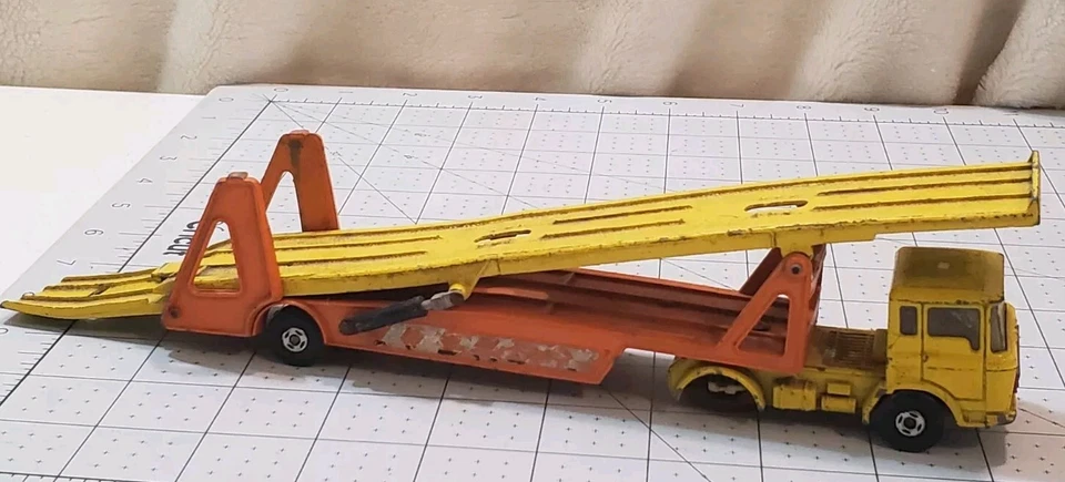 Vintage Matchbox Super Kings 1970 Lesney Products & Co DAF K-11 Car Transporter - Image 4 of 4