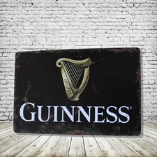 Guinness Beer Vintage Style Tin Metal Bar Sign Poster Man Cave Collectible New