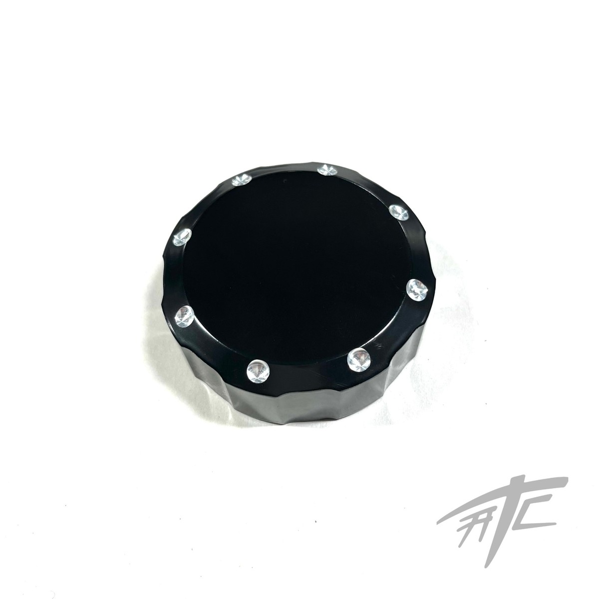 ZX7 BLACK CONTRAST DIAMOND CUT BRAKE RESERVOIR CAP 1990-2003