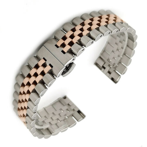 12mm-24mm Straight+Curved End Bracelet Stainless Steel Metal Watch Strap Band - Picture 12 of 12