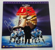Emilio Estevez Signed Autograph The Mighty Ducks D3 Laser Disc Cover Beckett COA