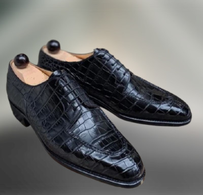 Vintage Calcaterra Dress Shoe Black Alligator Skin Made in Italy Size 11 1/2 EUC Calcaterra Products for Sale up to 90% Off Retail: Poshmark main image 4