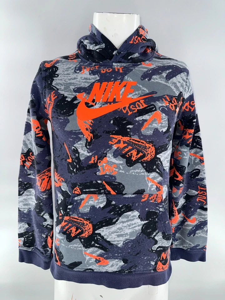 Nike Sudadera con Capucha Juvenil XL Multicolor Gráfico Algodón Poliéster YGI L4-53 Foto 2 de 4