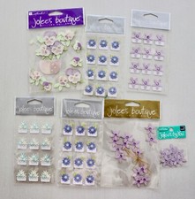 Jolee's Boutique/Blue Cluster/ Violet Flowers/Pansies/ Scrapbook